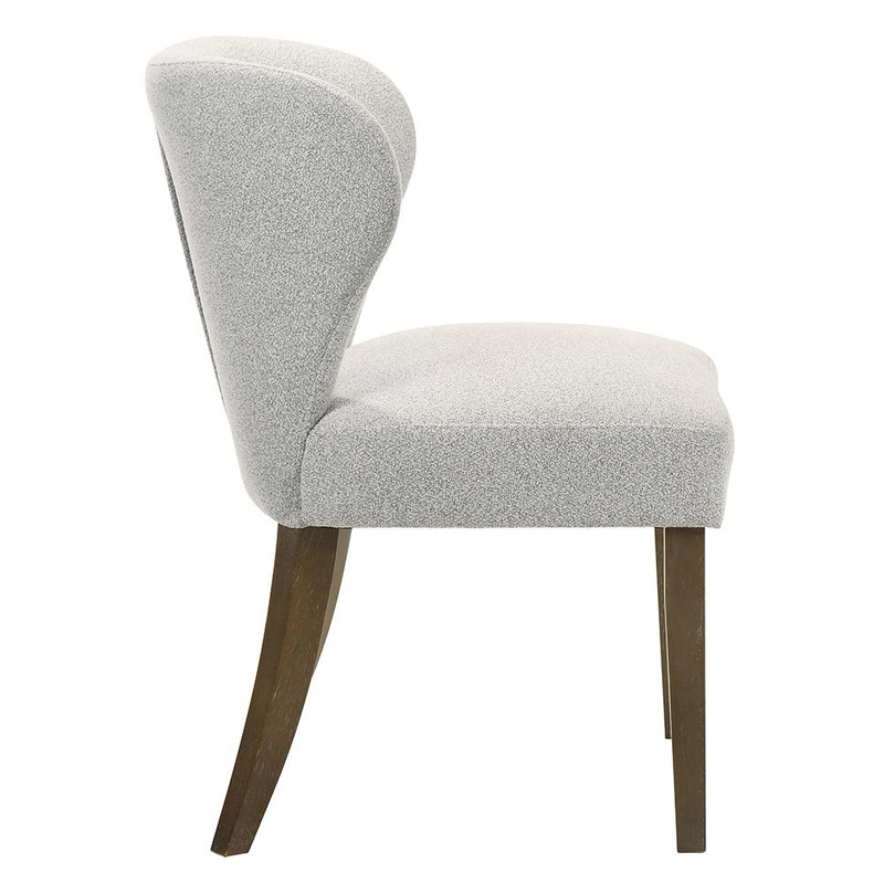 Dillon - Side Chair (Set of 2) - Gray / Walnut - R&R Furniture Gallery (Fountain Valley, CA)