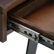 Lowry - Desk - Distressed Charcoal Brown - R&R Furniture Gallery (Fountain Valley, CA)