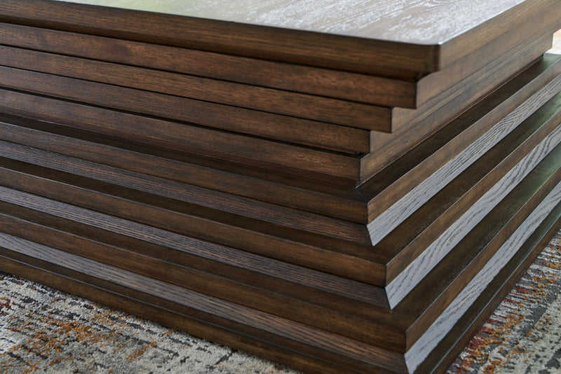 Hannodream - Square Cocktail Table - Warm Brown - R&R Furniture Gallery (Fountain Valley, CA)