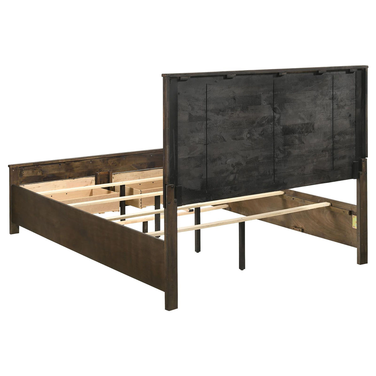 Queen Storage Bed With Platform Design And Drawer Storage - Brown
