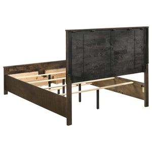 Queen Storage Bed With Platform Design And Drawer Storage - Brown