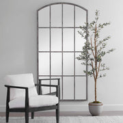 Uttermost Amiel arched wall mirror in ivory with elegant frame, perfect for enhancing interior decor.