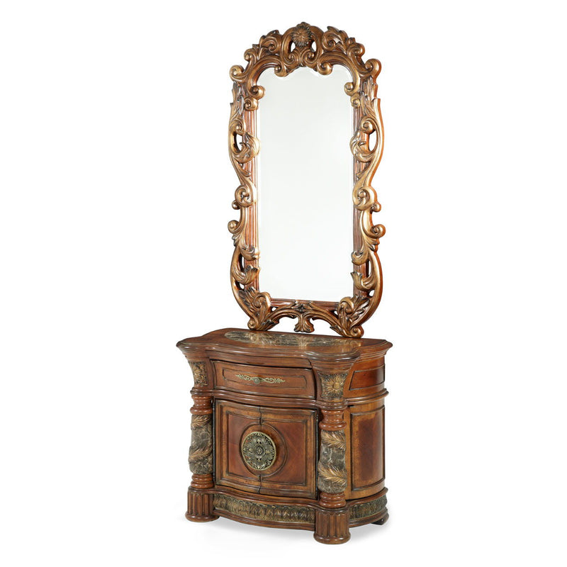Villa Valencia - Bedside Chest, Mirror - R&R Furniture Gallery (Fountain Valley, CA)