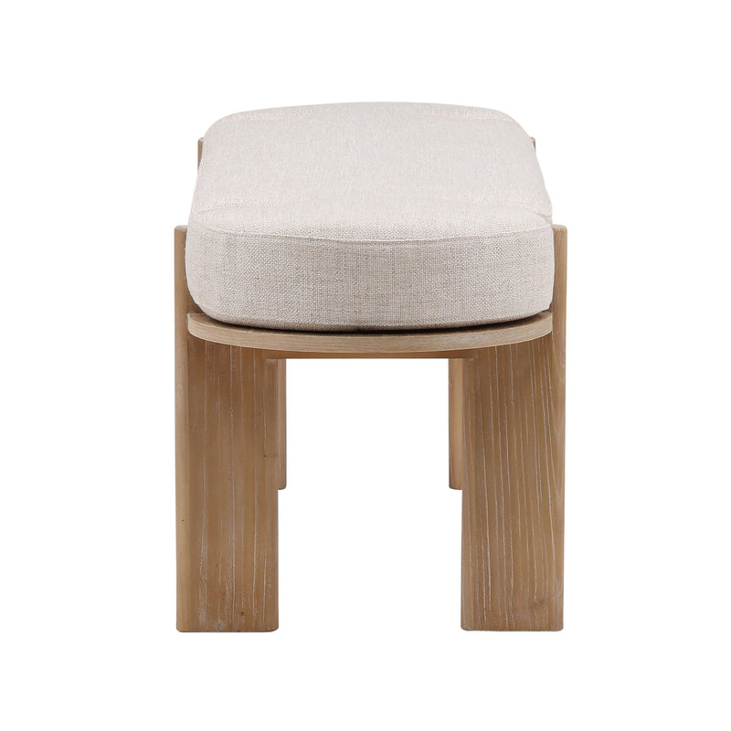 Ella - Bench - Beige And Natural