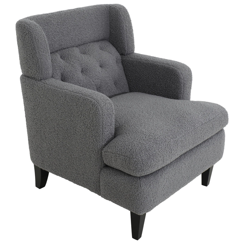 Upholstered Accent Chair Tufted Armchair For Living Room And Bedroom - R&R Furniture Gallery (Fountain Valley, CA)