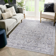 Marfi - 6' X 9' Oriental Area Rug - Ivory / Gray - R&R Furniture Gallery (Fountain Valley, CA)