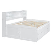 Daybed With 2 Bedside Cabinets, Upper Shelves And 4 Drawers - R&R Furniture Gallery (Fountain Valley, CA)