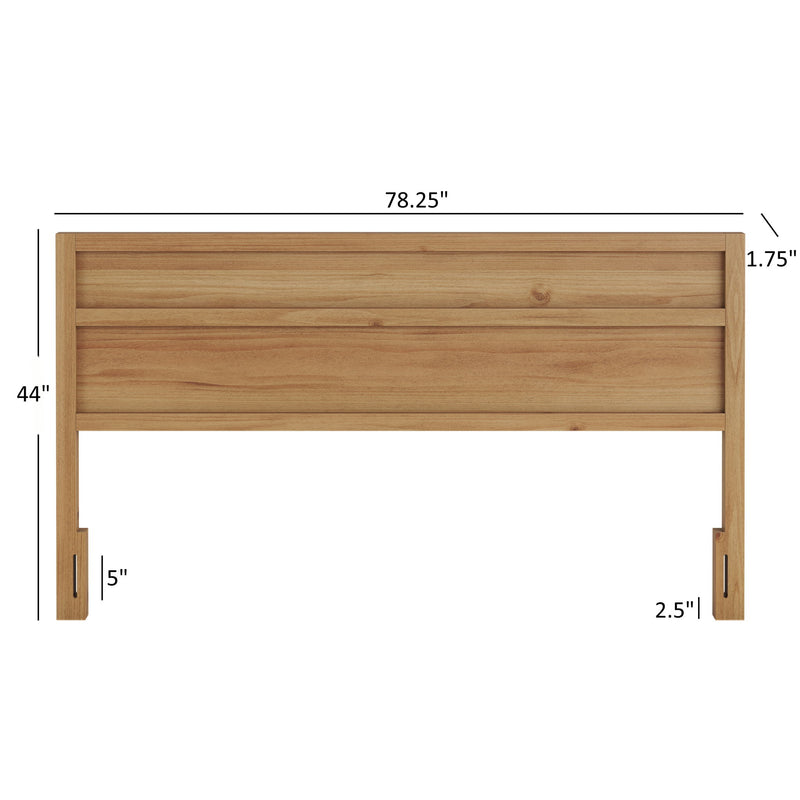 Ridgecrest Home Maddox panel headboard with sleek design, shown in a modern bedroom setting, made of wood with a neutral finish.