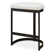 Uttermost Ivanna counter stool with a 24-27 inch height, featuring a stylish upholstered seat and wooden legs.
