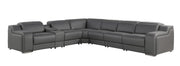1116 - Power Reclining Italian Leather Sectional - R&R Furniture Gallery (Fountain Valley, CA)