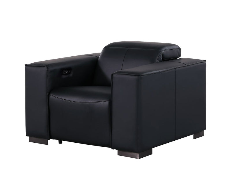 1208 - Leather Power Reclining Chair With Power Headrest