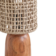 Kombu - Raffia and Wood Small Table Lamp - Natural - R&R Furniture Gallery (Fountain Valley, CA)