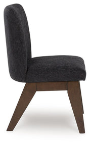 Dilenno - Dining Upholstered Side Chair (Set of 2) - Dark Brown - R&R Furniture Gallery (Fountain Valley, CA)