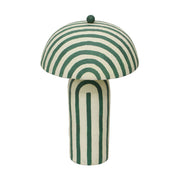 Maiori - Striped Papier Mache Table Lamp - R&R Furniture Gallery (Fountain Valley, CA)