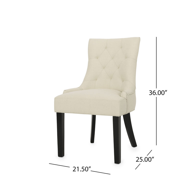 Cheney - Contemporary Dining Chair Tufted Upholstery (Set of 2) - R&R Furniture Gallery (Fountain Valley, CA)