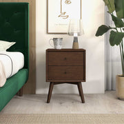 Caroline - Mid-Century Modern Style Night Stand 2 Drawer - R&R Furniture Gallery (Fountain Valley, CA)