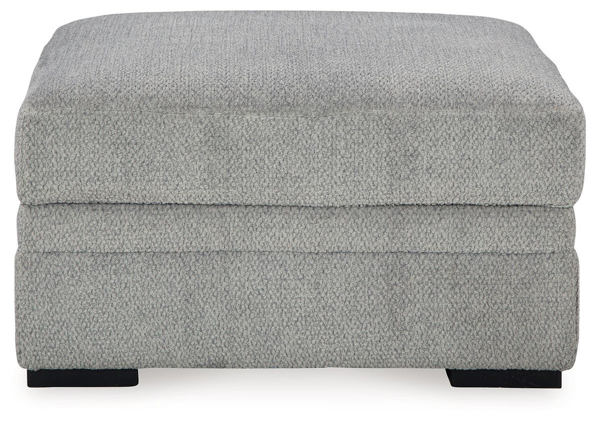 Casselbury - Ottoman With Storage - Cement - R&R Furniture Gallery (Fountain Valley, CA)