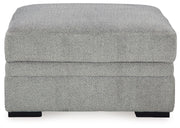 Casselbury - Ottoman With Storage - Cement - R&R Furniture Gallery (Fountain Valley, CA)