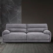 Cadenza - Loveseat - Gray Corduroy - R&R Furniture Gallery (Fountain Valley, CA)
