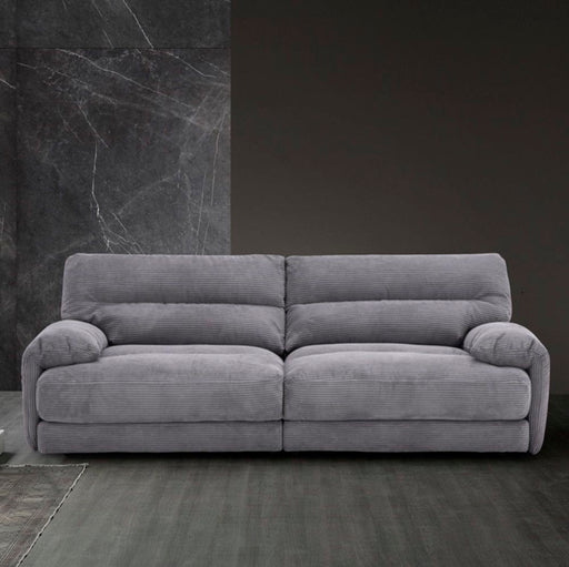 Cadenza - Loveseat - Gray Corduroy - R&R Furniture Gallery (Fountain Valley, CA)