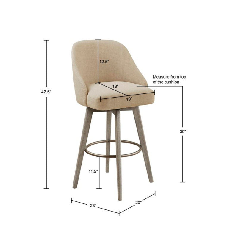 Bar Stool With Swivel Seat - Sand - R&R Furniture Gallery (Fountain Valley, CA)