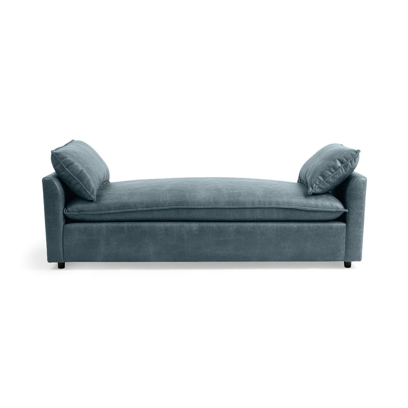Classic Home Caplan backless sofa daybed with plush cushions and sleek design, perfect for modern living spaces.