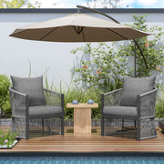 Modern Curved Aluminum Lounge Chair With Stylish Rope Weave Design And Cushioned Comfort For Outdoor - R&R Furniture Gallery (Fountain Valley, CA)
