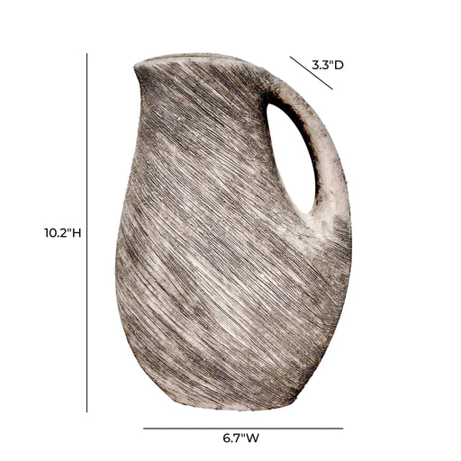 Earthenware - Water Can Vase - Gray - R&R Furniture Gallery (Fountain Valley, CA)