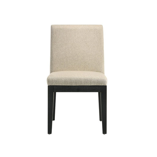 Froja - Side Chair (Set of 2) - Beige Fabric & Black - R&R Furniture Gallery (Fountain Valley, CA)