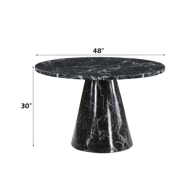 Hollis - Dining Table With Engineered Stone Top - Engineered Stone - R&R Furniture Gallery (Fountain Valley, CA)
