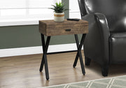 Accent Side X Table, Storage Drawer, Contemporary & Modern - R&R Furniture Gallery (Fountain Valley, CA)