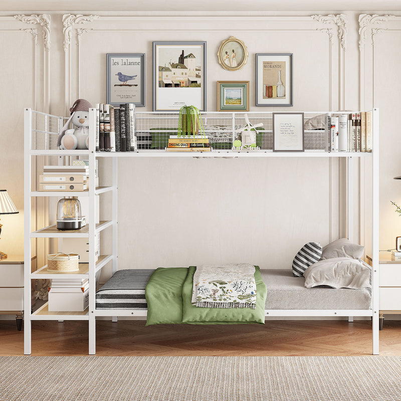 Bunk Bed With 5 Tier Shelves - R&R Furniture Gallery (Fountain Valley, CA)