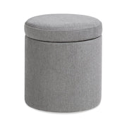 Brandy - Round Upholstered Storage Ottoman With Accent - R&R Furniture Gallery (Fountain Valley, CA)