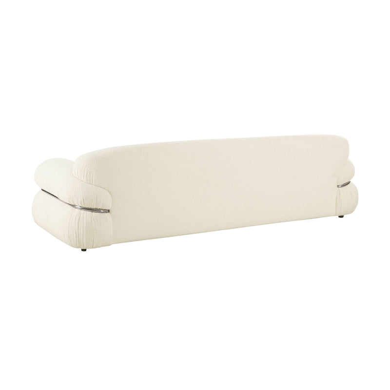 Leyla - Boucle Sofa - Cream - R&R Furniture Gallery (Fountain Valley, CA)