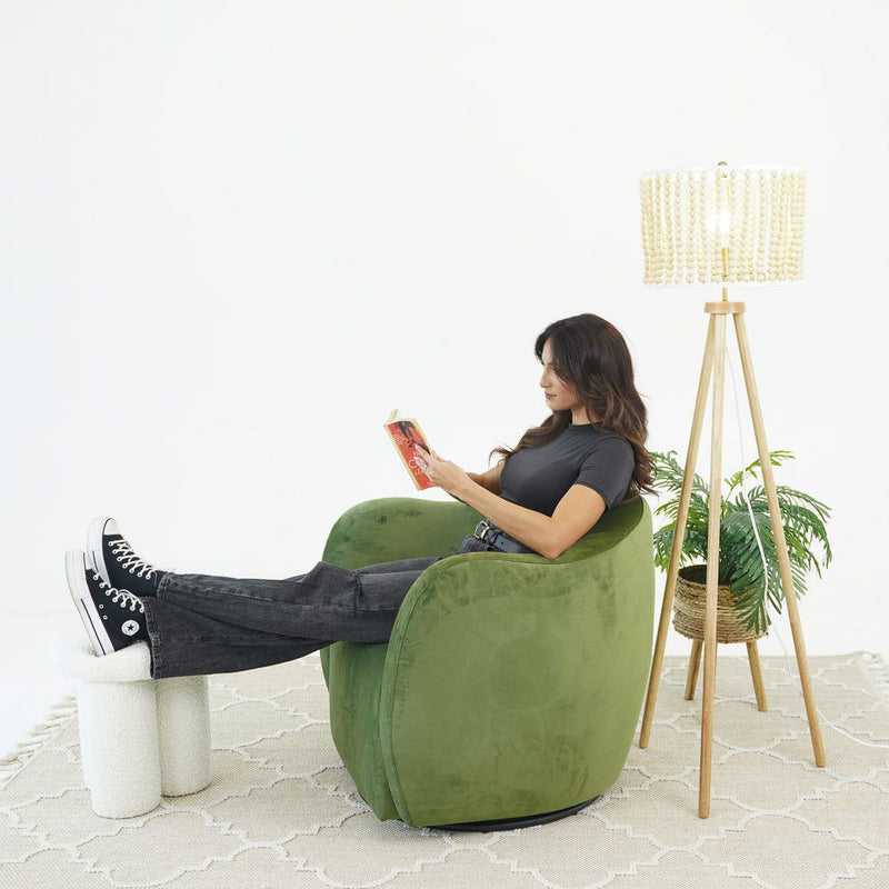 Renee - Swivel Chair - Green - R&R Furniture Gallery (Fountain Valley, CA)