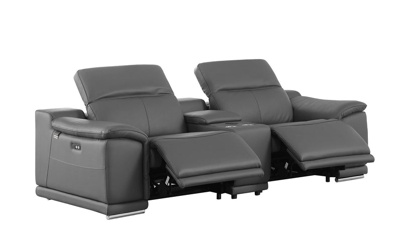 9762 - 7-Piece Modular Power Reclining Sofa, Loveseat And Chair Set With 6 Power Recliners In