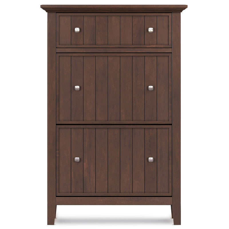 Acadian - Entryway Shoe Storage Cabinet - Brown - R&R Furniture Gallery (Fountain Valley, CA)