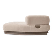 Bristol Point - Armless Chaise - Fawn / Saddle Brown - R&R Furniture Gallery (Fountain Valley, CA)