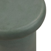 TOV Furniture Lydia side table with a sleek, modern design and wooden finish, featuring a round top and sturdy base.