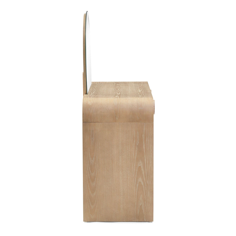 Moonrise - 2 Drawer Vanity Desk - Natural Ash - R&R Furniture Gallery (Fountain Valley, CA)