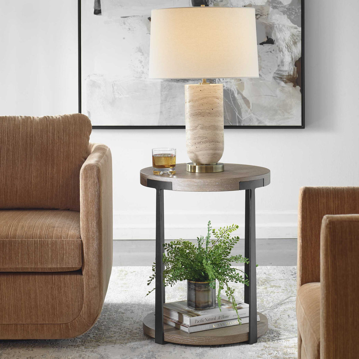 Palisade - Round Side Table - Natural