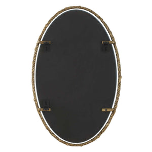 Twisted Branch - Oval Mirror - Gold