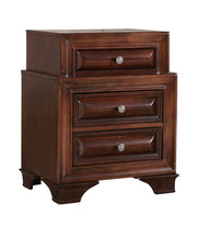 Glory Furniture LaVita accent nightstand in cappuccino finish with sleek design and modern style, featuring a single drawer.