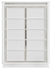 Chalanna - Five Drawer Chest - White - R&R Furniture Gallery (Fountain Valley, CA)