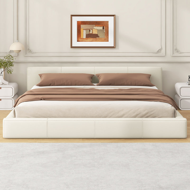 Stylish Upholstered Bed With Birch Wood Frame - R&R Furniture Gallery (Fountain Valley, CA)