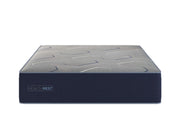 Restonic HealthRest PolarBreeze hybrid mattress with cooling gel layers and plush surface, designed for comfortable sleep.