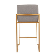 Lumi Source Fuji contemporary high back stylish counter stool with sleek design and modern finish, perfect for kitchen or bar seating