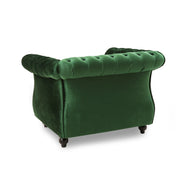 Nexuson - Upholstered Chesterfield Chair With Deep Tufted And Nailhead Trim - R&R Furniture Gallery (Fountain Valley, CA)