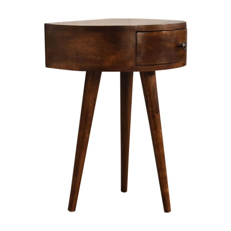 Semi Circle Nightstand - Chestnut - R&R Furniture Gallery (Fountain Valley, CA)