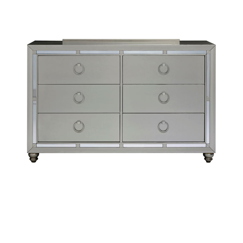 Chloe - Dresser - Gemstone Silver - R&R Furniture Gallery (Fountain Valley, CA)
